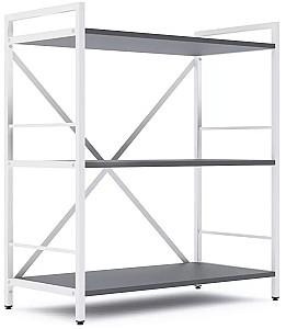 Etajera Nex Loft Alb/Antracit (Gri)