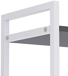 Etajera Nex Loft Alb/Antracit (Gri)