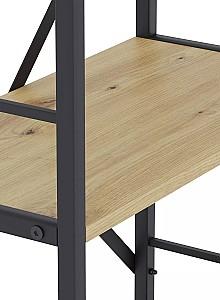 Etajera Nex Loft Antracit (Gri)/Stejar Artisan (Maro) 4 rafturi