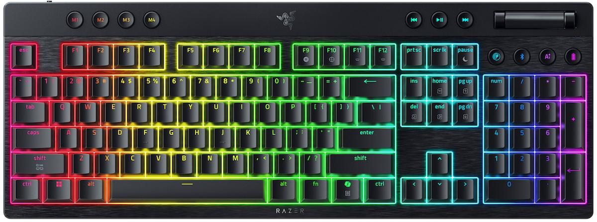 Tastatura gaming RAZER BlackWidow V4 Low-Profile HyperSpeed Black (Green Switch)