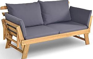 Canapea Costway OP71195GR Grey/Natural