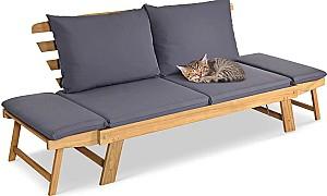 Canapea Costway OP71195GR Grey/Natural