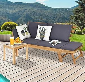Canapea Costway OP71195GR Grey/Natural