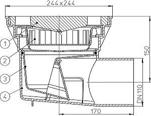 Rigola de dus HL HL605