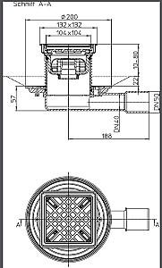 Rigola de dus HL 90Pr-3020