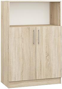 Comoda Mobildor Lux Practik semi-deschisa cu polite (80x40x120H cm) Sonoma
