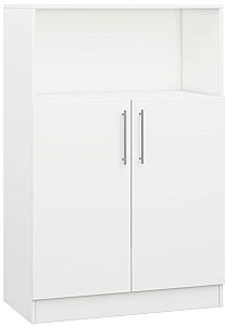 Comoda Mobildor Lux Practik semi-deschisa cu polite (80x40x120H cm) Alb