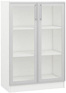 Dulap cu vitrina Mobildor Lux Practik (80x40x120H cm) Alb