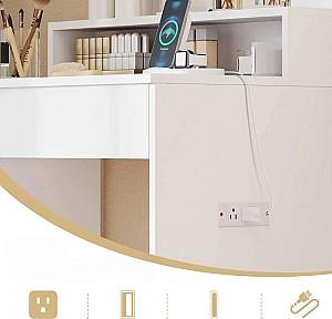 Masa de machiaj Costway HU11055DE-WH
