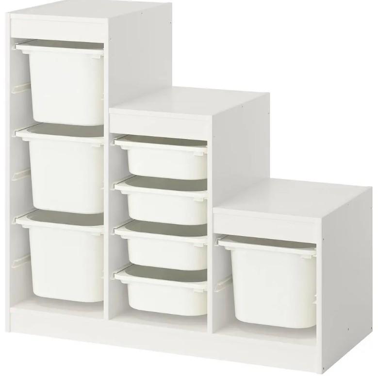 Etajera IKEA Trofast 8 cutii 99x44x94 Alb