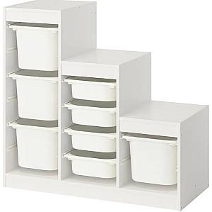 Etajera IKEA Trofast 8 cutii 99x44x94 Alb