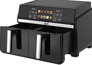 Friteuza cu aer cald iHunt Bro Dual 10L Black/Inox