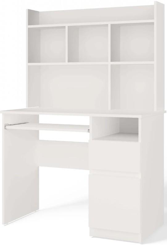 Masa pentru calculator TopEshop Porto Right cu etajera White