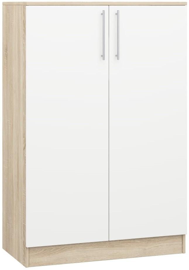 Comoda Mobildor Lux Practik (80x40x120H cm) Sonoma/Alb
