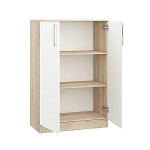 Comoda Mobildor Lux Practik (80x40x120H cm) Sonoma/Alb