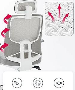 Fotoliu de birou Deli CDMV02 White