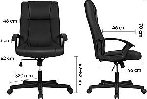 Fotoliu de birou Deli 4514 Black