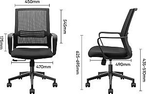 Fotoliu de birou Deli 4502 Black