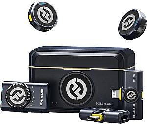 Microfon voce Hollyland LARKM2COMBO-BLK