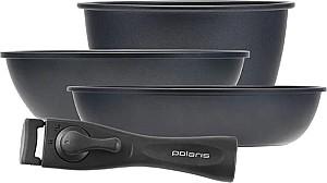 Set vase de gatit Polaris EasyKeep-4DG Black