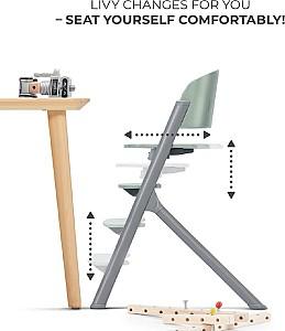Scaun de masa multifunctional KinderKraft Livy Calmee Olive Green (KHLICA00GRE0000)