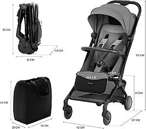 Carucior de plimbare KinderKraft Pilot 2 Platinum (KSPILO02GRY0000)