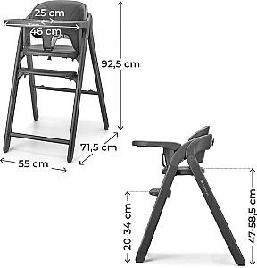 Scaun de masa multifunctional KinderKraft Tino 3in1 Grey (KHTINO00GRY0000)