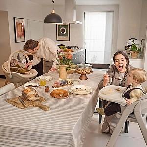 Scaun de masa multifunctional KinderKraft Tino 3in1 Beige (KHTINO00BEG0000)