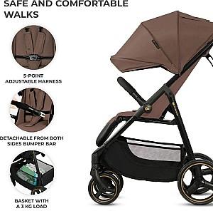 Carucior de plimbare KinderKraft Trig 3 Brown (KSTRIG03BRW0000)