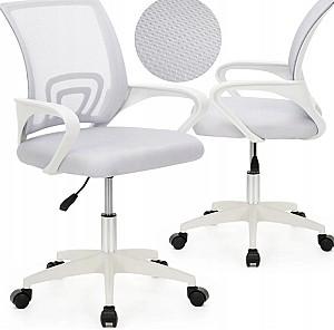 Fotoliu de birou Springos HF0073 White/Grey