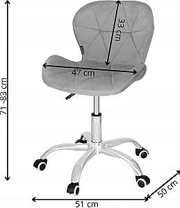 Fotoliu de birou Springos HF0018 Gray