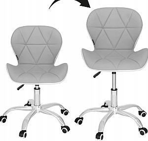 Fotoliu de birou Springos HF0023 Grey/White