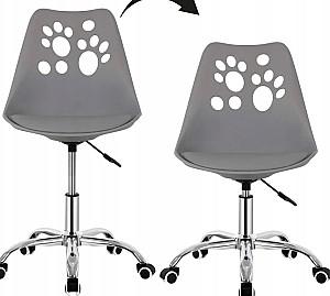 Fotoliu de birou Springos Paws HF0041 Grey