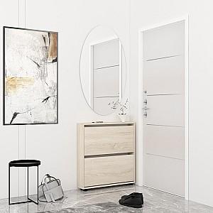 Dulap pentru incaltaminte Mobildor Lux Leo Slim (50x16x86H cm) Sonoma