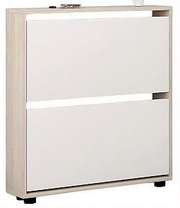 Dulap pentru incaltaminte Mobildor Lux Leo Slim (50x16x86H cm) Sonoma/Alb