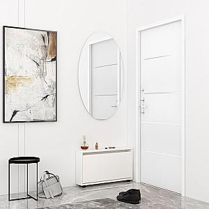 Dulap pentru incaltaminte Mobildor Lux Leo Slim (50x16x47H cm) Alb