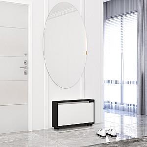 Dulap pentru incaltaminte Mobildor Lux Leo Slim (50x16x47H cm) Antracit/Alb
