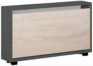 Dulap pentru incaltaminte Mobildor Lux Leo Slim (50x16x47H cm) Antracit/Sonoma