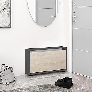 Dulap pentru incaltaminte Mobildor Lux Leo Slim (50x16x47H cm) Antracit/Sonoma