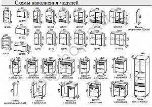 Set mobila bucatarie SV-Mebel Arabica 2.2m (2)