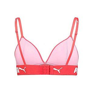 Lenjerie de corp Puma TRiangle Padded Bralette 1P Hang Lightcoral