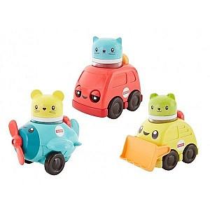 Jucarie bebelus Fisher  price Animalute in masini (as).