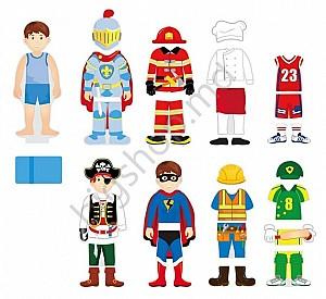 Jucarie interactiva VIGA Magnetic Dress Up - Boy