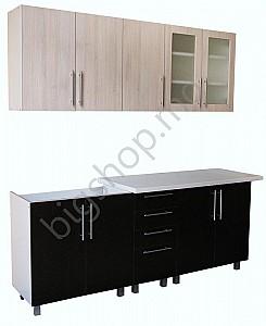 Set mobila bucatarie PS 2.0 m (Chamonix deschis/Wenge)