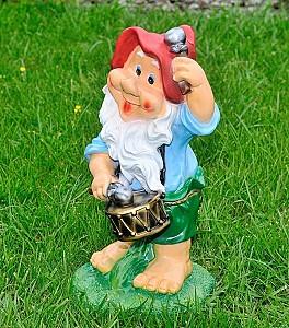 Decor pentru gradina Art Figure Pitic toboșar (mediu) (5.393)