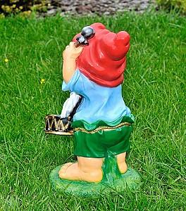 Decor pentru gradina Art Figure Pitic toboșar (mediu) (5.393)