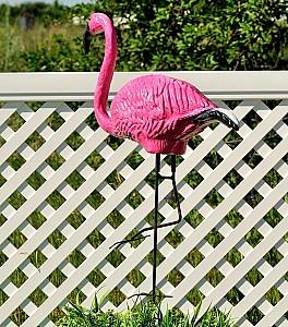 Decor pentru gradina Art Figure Flamingo pe picior metalic (mare) (5.464)