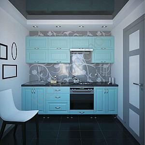 Set mobila bucatarie Sokme Sofia Romantica 2.4m (Val de mare)