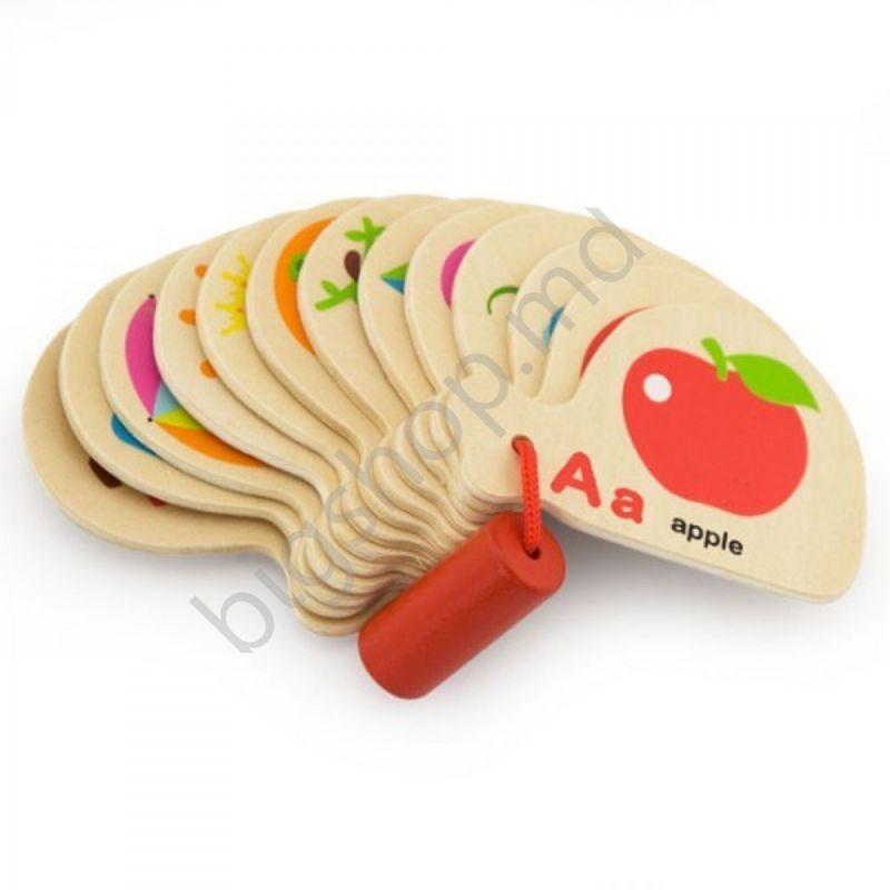 Jucarie interactiva VIGA Mini Book -Learning Alphabet
