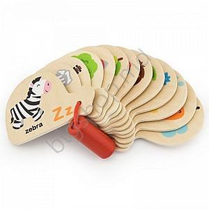 Jucarie interactiva VIGA Mini Book -Learning Alphabet